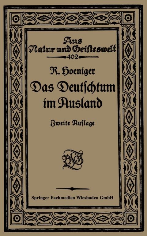Cover image for book Das Deutschtum im Ausland vor dem Weltkrieg