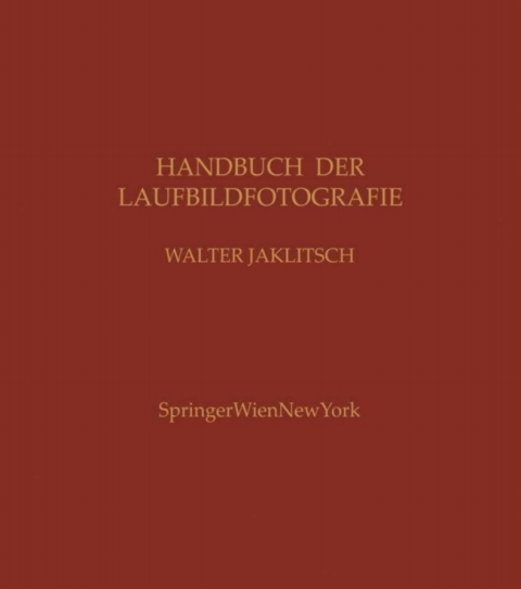 Cover image for book Handbuch der Laufbildfotografie