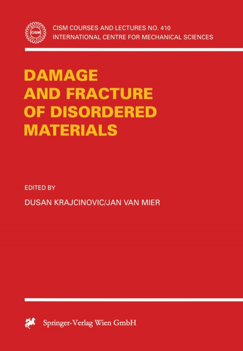 Cover image for book Damage and Fracture of Disordered Materials