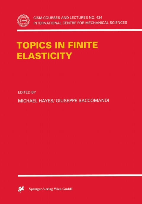 Cover image for book Topics in Finite Elasticity