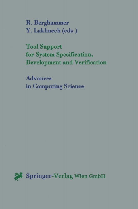 Cover image for book Tool Support for System Specification, Development and Verification