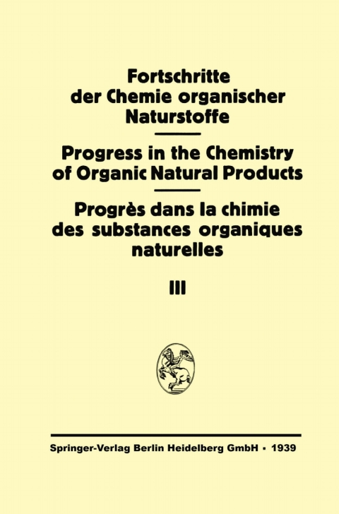 Cover image for book Fortschritte der Chemie Organischer Naturstoffe