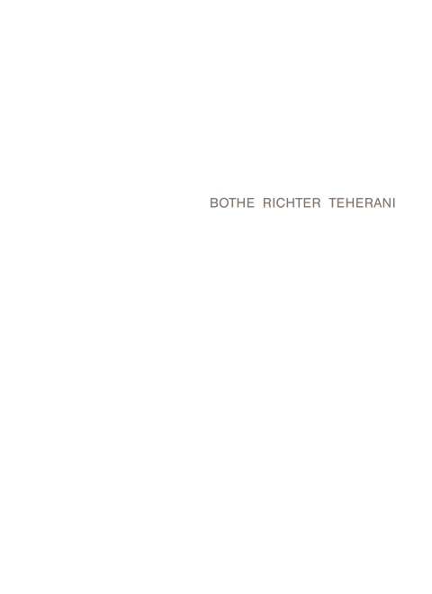 Cover image for book Bothe Richter Teherani