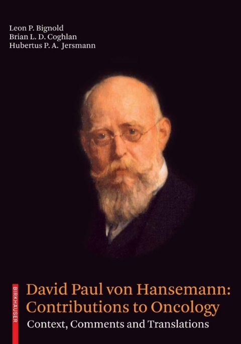 Cover image for book David Paul von Hansemann: Contributions to Oncology