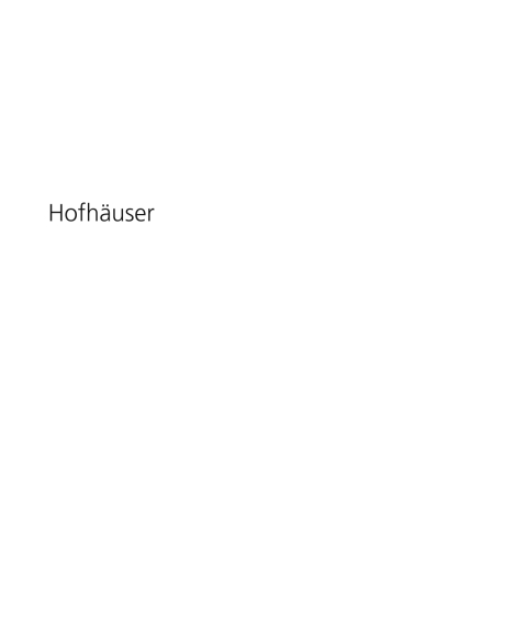 Cover image for book Hofhäuser