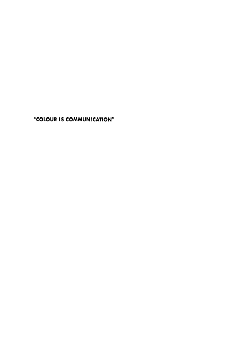 Cover image for book Colour Is Communication