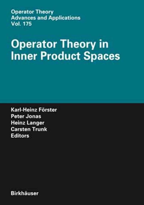 Cover image for book Operator Theory in Inner Product Spaces