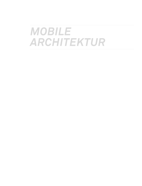 Cover image for book Mobile Architektur