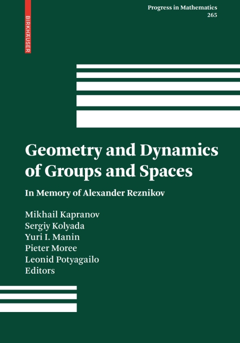 Cover image for book Geometry and Dynamics of Groups and Spaces