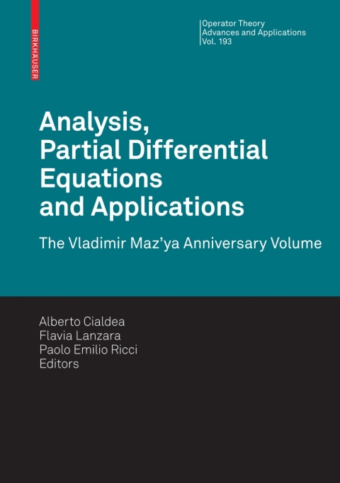 Cover image for book Analysis, Partial Differential Equations and Applications