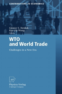 Omslagafbeelding: WTO and World Trade 1st edition 9783790815795