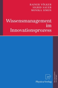 Cover image: Wissensmanagement im Innovationsprozess 9783790816914