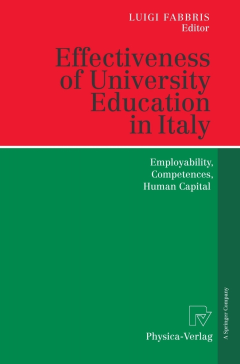 Cover image for book Effectiveness of University Education in Italy