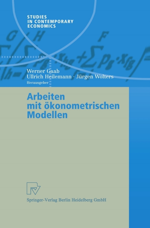 Cover image for book Arbeiten mit ökonometrischen Modellen