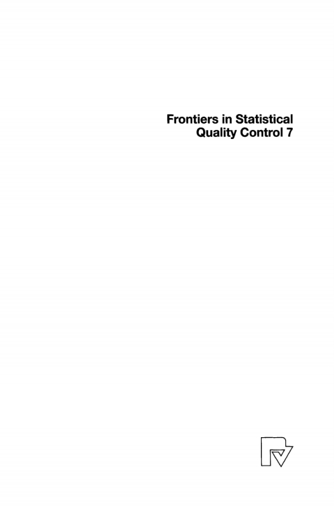 Cover image for book Frontiers in Statistical Quality Control 7