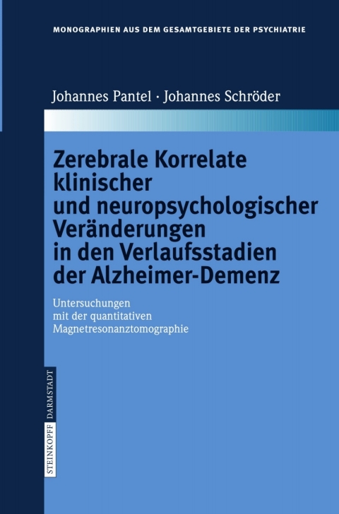 Cover image for book Zerebrale Korrelate klinischer und neuropsychologischer Veränderungen in den Verlaufsstadien der Alzheimer-Demenz