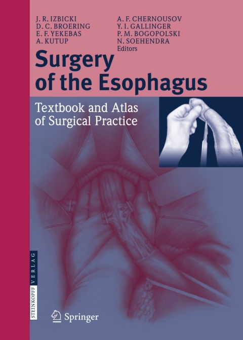 Cover image for book Surgery of the Esophagus