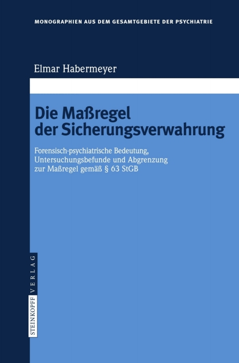 Cover image for book Die Maßregel der Sicherungsverwahrung