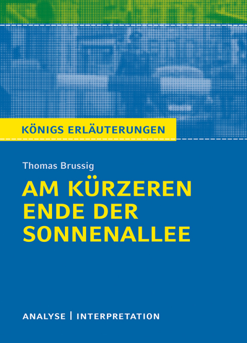 Cover image for book Am kürzeren Ende der Sonnenallee von Thomas Brussig. Textanalyse und Interpretation mit ausführlicher Inhaltsangabe und Abituraufgaben mit Lösungen.