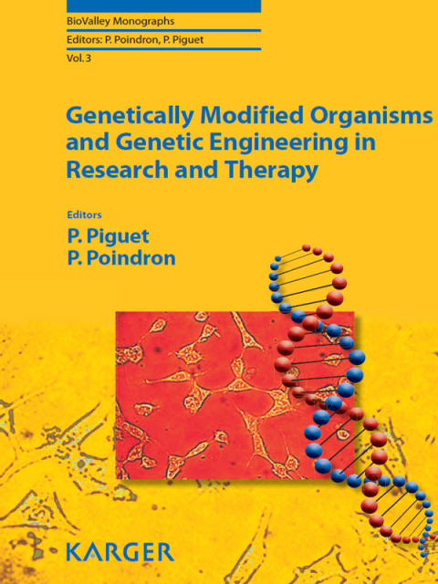 Cover image for book Genetically Modified Organisms and Genetic Engineering in Research and Therapy