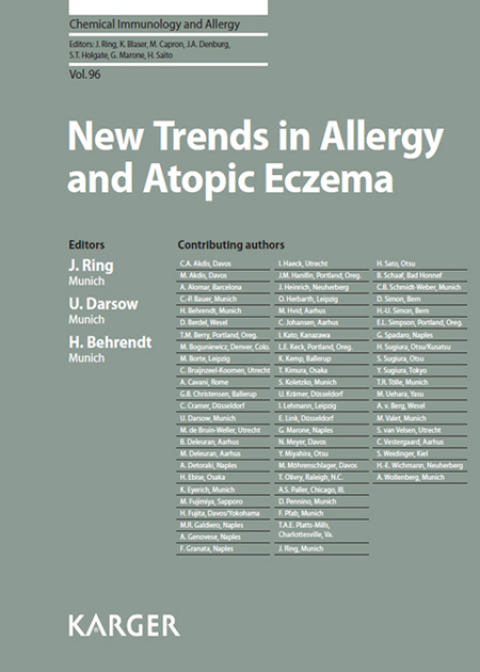 Cover image for book New Trends in Allergy and Atopic Eczema