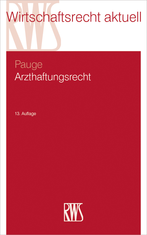 Cover image for book Arzthaftungsrecht