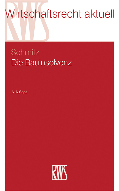 Cover image for book Die Bauinsolvenz