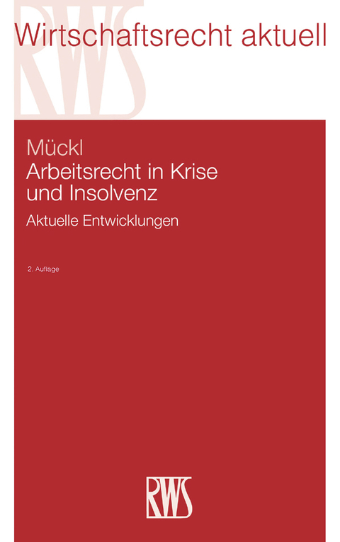Cover image for book Arbeitsrecht in Krise und Insolvenz