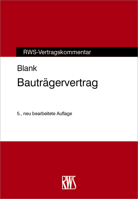 Cover image for book Bauträgervertrag