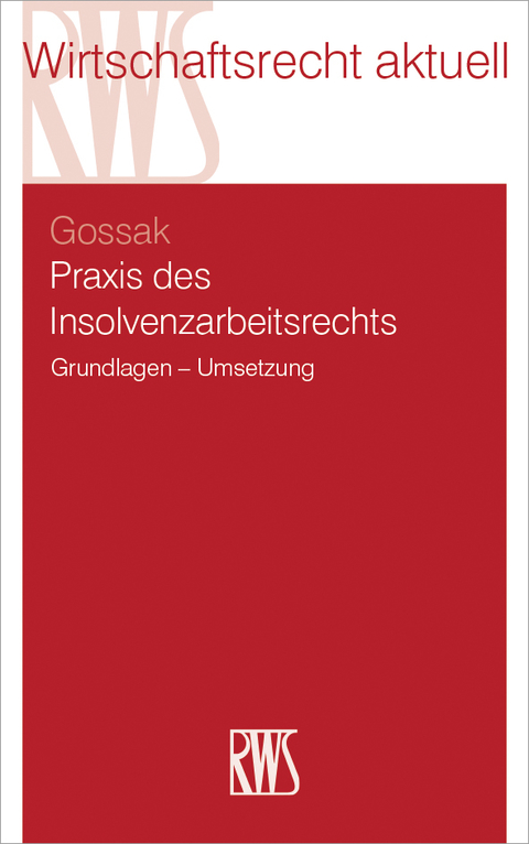 Cover image for book Praxis des Insolvenzarbeitsrechts