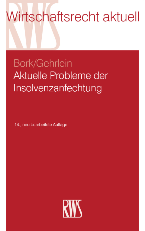 Cover image for book Aktuelle Probleme der Insolvenzanfechtung