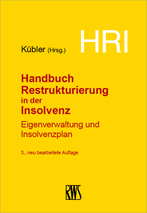 Cover image for book HRI – Handbuch Restrukturierung in der Insolvenz