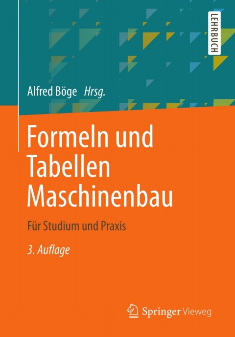 Cover image for book Formeln und Tabellen Maschinenbau