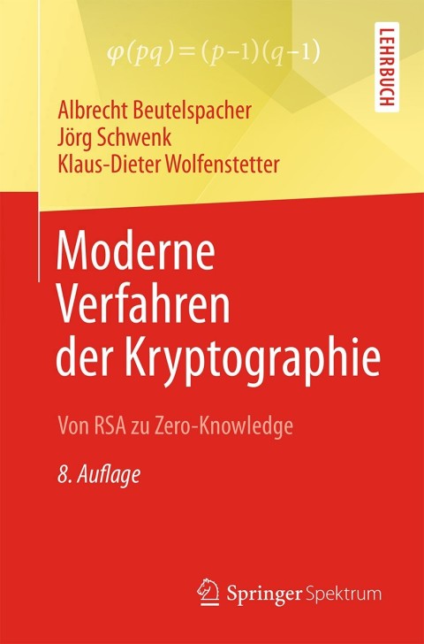 Cover image for book Moderne Verfahren der Kryptographie