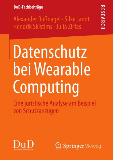 Cover image for book Datenschutz bei Wearable Computing