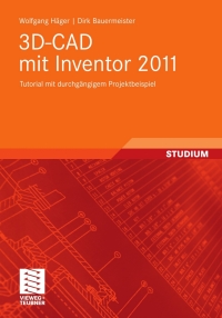 Cover image: 3D-CAD mit Inventor 2011 9783834816269