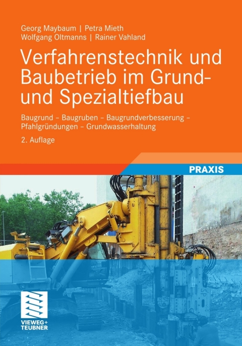 Cover image for book Verfahrenstechnik und Baubetrieb im Grund- und Spezialtiefbau
