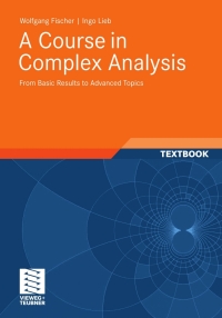 Cover image: A Course in Complex Analysis 9783834815767