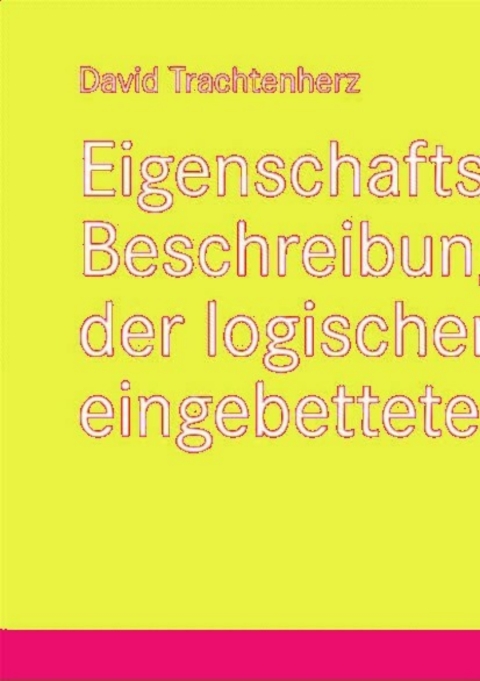 Cover image for book Eigenschaftsorientierte Beschreibung der logischen Architektur eingebetteter Systeme
