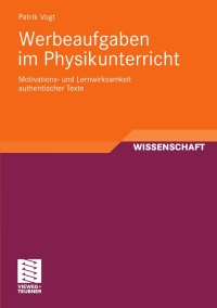 Cover image: Werbeaufgaben im Physikunterricht 9783834812858