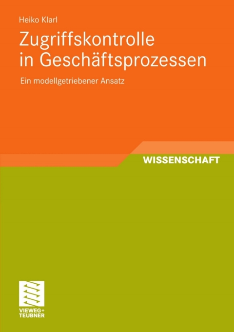Cover image for book Zugriffskontrolle in Geschäftsprozessen