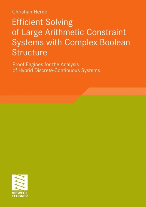 Cover image for book Efficient Solving of Large Arithmetic Constraint Systems with Complex Boolean Structure