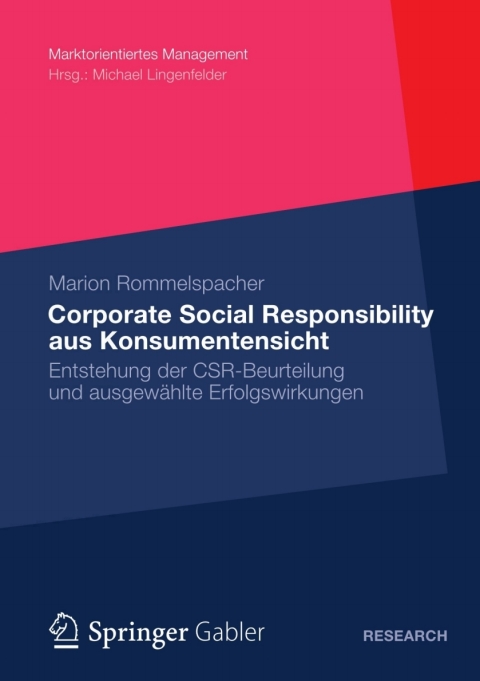 Cover image for book Corporate Social Responsibility aus Konsumentensicht