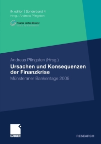 Cover image: Ursachen und Konsequenzen der Finanzkrise 9783834935496