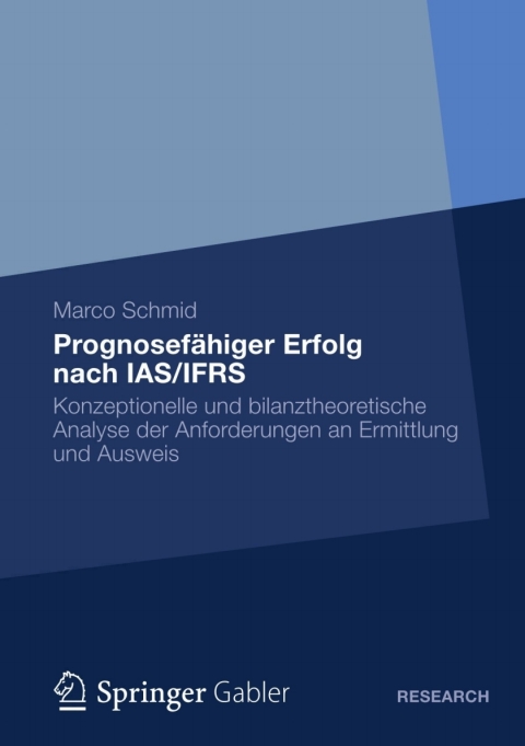Cover image for book Prognosefähiger Erfolg nach IAS/IFRS