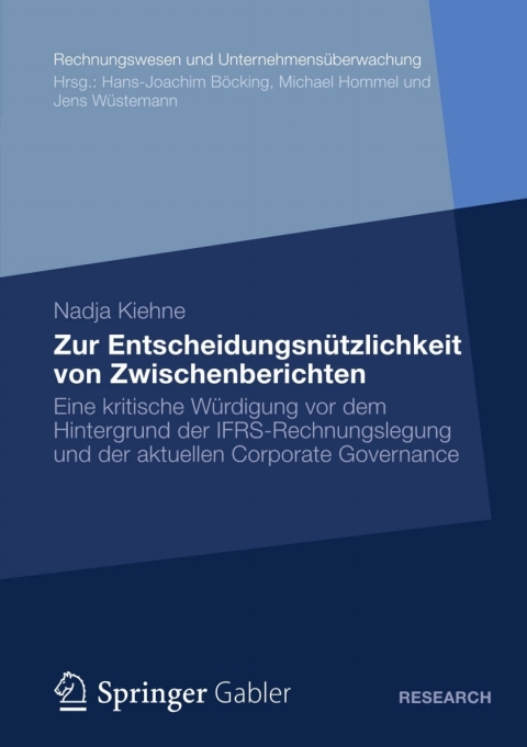 Cover image for book Zur Entscheidungsnützlichkeit von Zwischenberichten