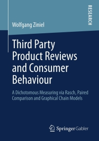Cover image: Third Party Product Reviews and Consumer Behaviour 9783834936325