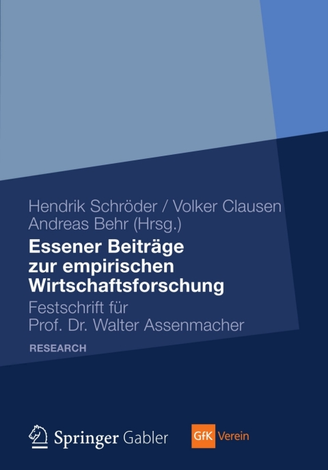 Cover image for book Essener Beiträge zur empirischen Wirtschaftsforschung