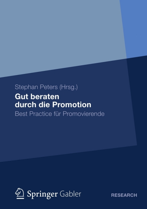 Cover image for book Gut beraten durch die Promotion