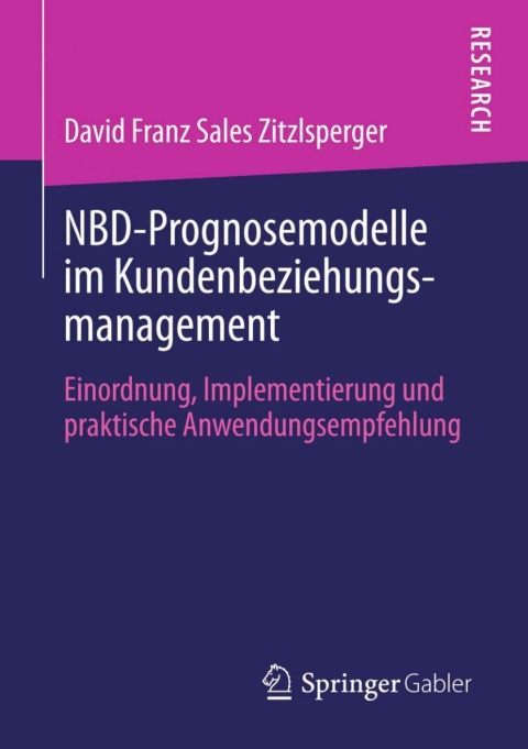 Cover image for book NBD-Prognosemodelle im Kundenbeziehungsmanagement